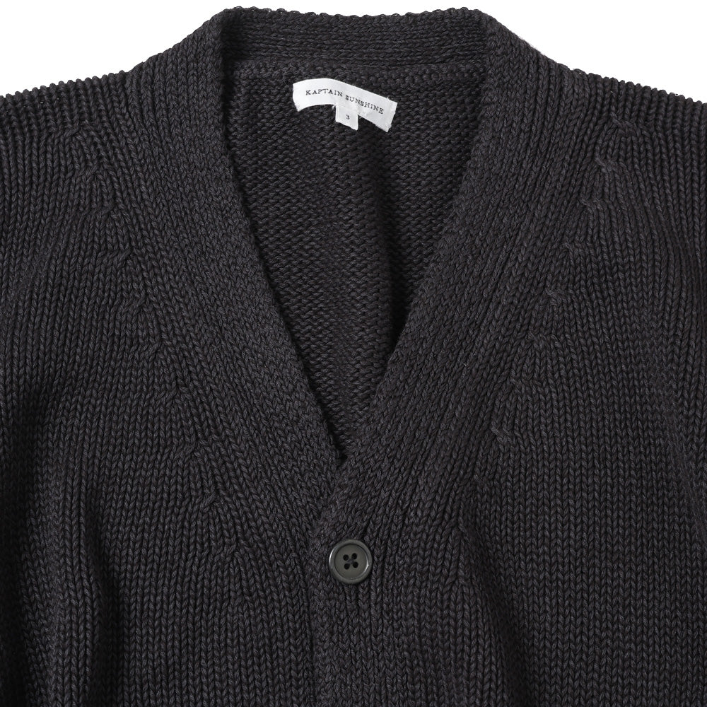 KAPTAIN SUNSHINE Cotton Washi Hand Frame Cardigan (KS26SKN01
