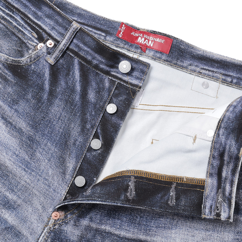 綿ツイル インクジェットプリント Levi's Wネーム BerBerjin P905