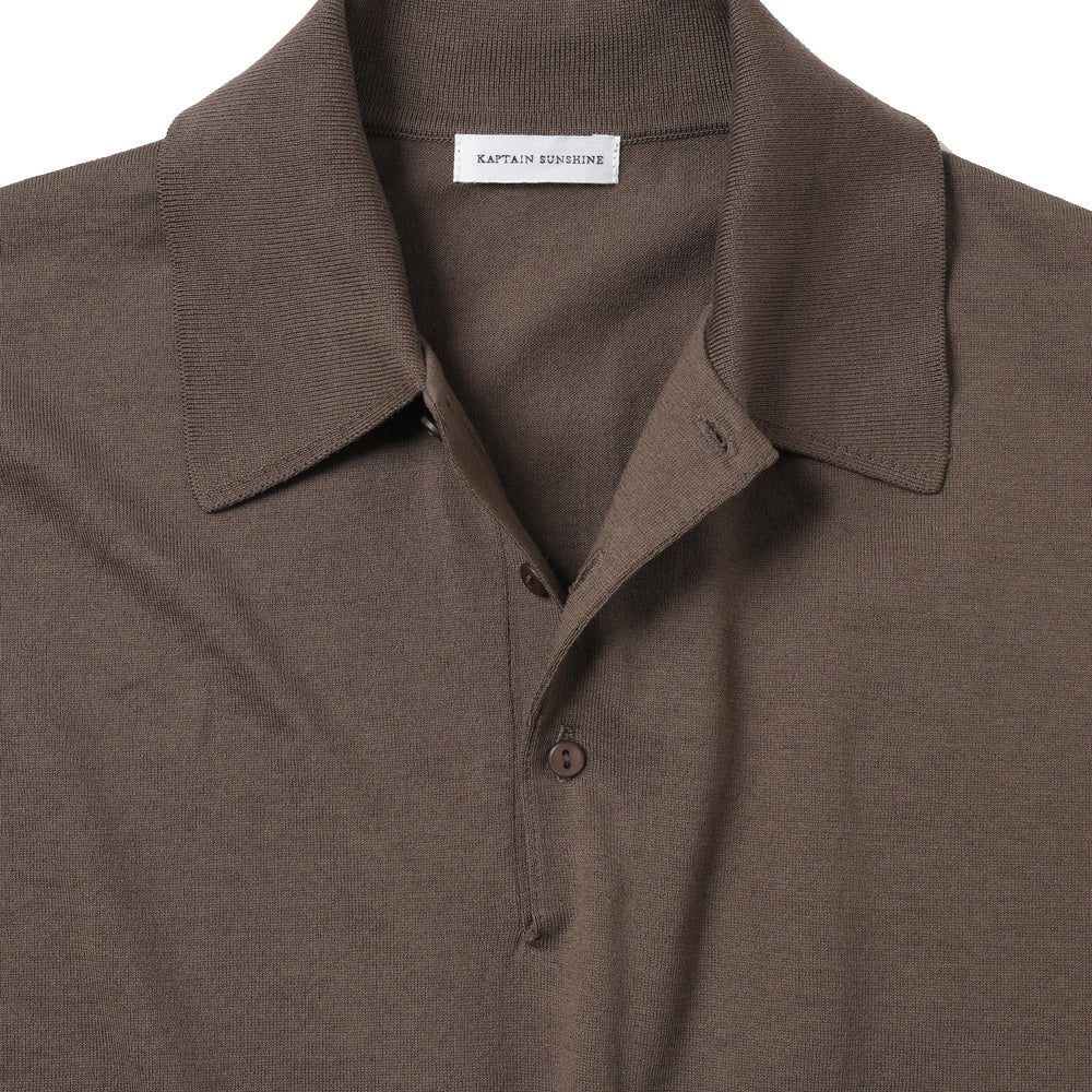 トップス KAPTAIN SUNSHINE Cotton Knit PoloShirt40 KAPTAIN SUNSHINE (キャプテン サンシャイン) Cotton Knit Poloshirt