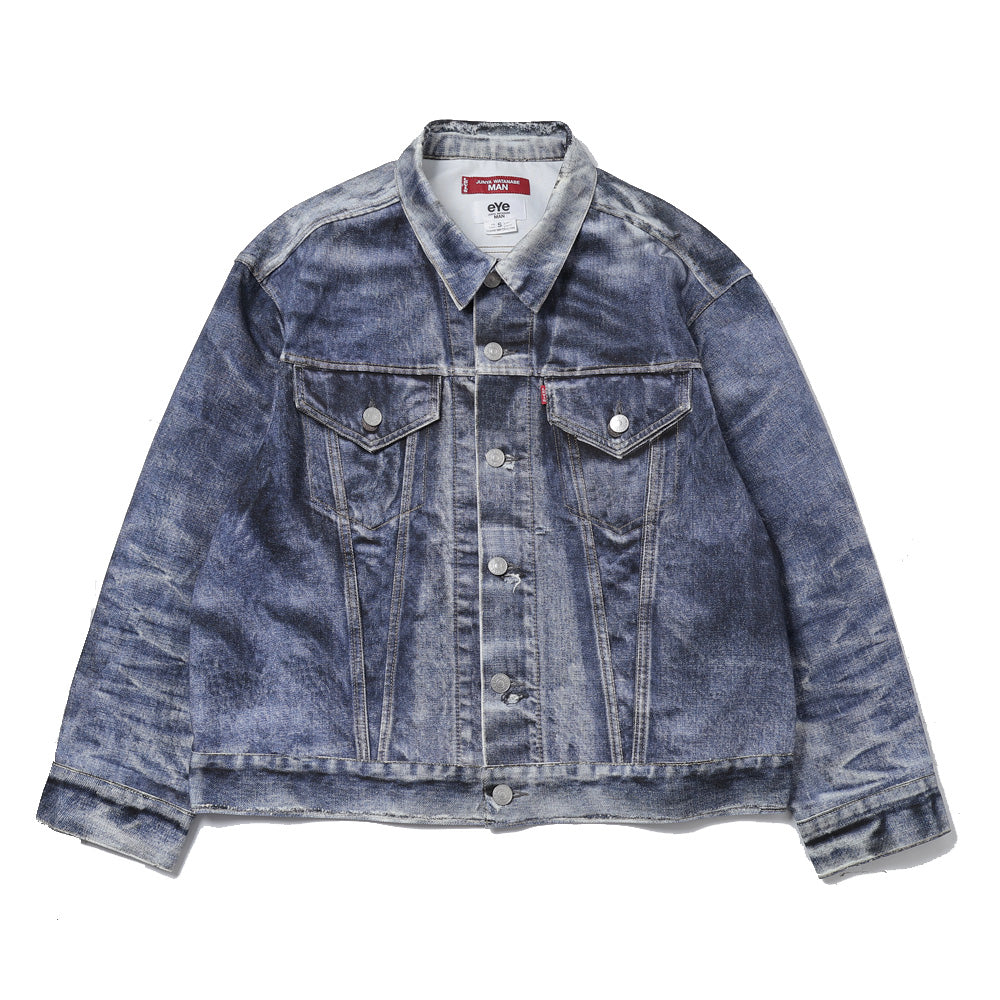 Cotton twill inkjet print Levi's double name BerBerjin J911
