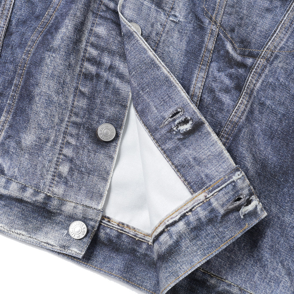 Cotton twill inkjet print Levi's double name BerBerjin J911