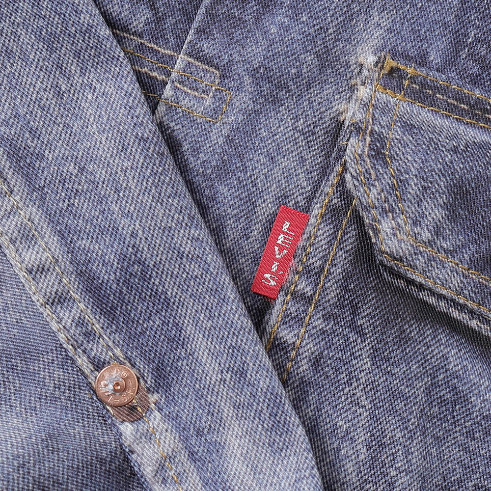 ナイロンツイル インクジェットプリント Levi's Wネーム BerBerjin J910