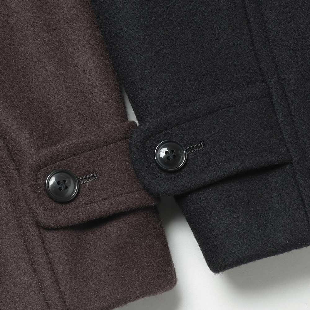 Hooded Melton Half Coat