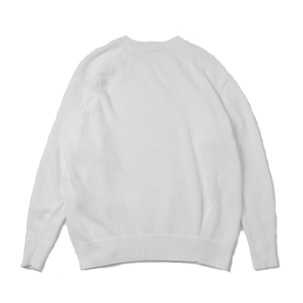 Black crew neck knit