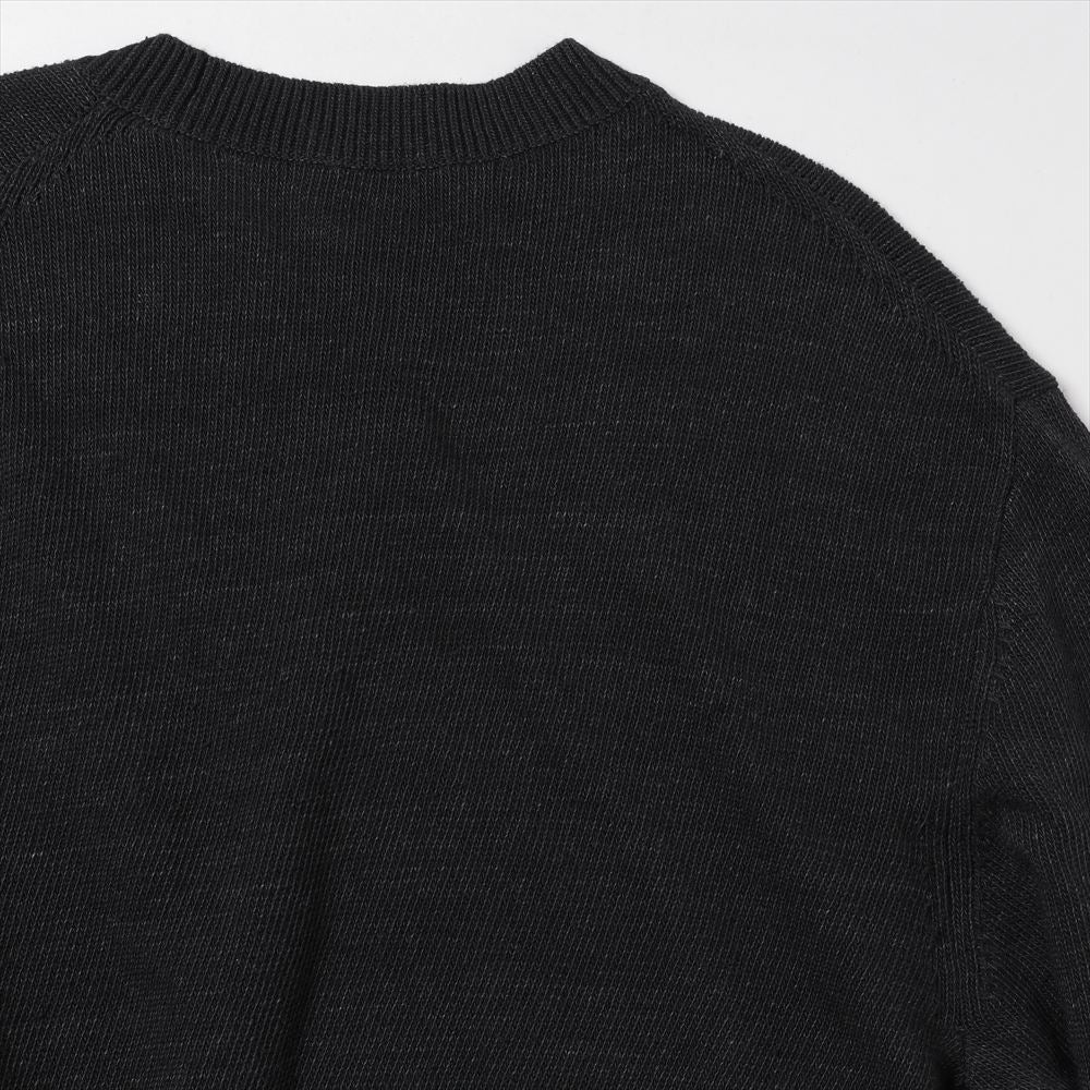 Black crew neck knit