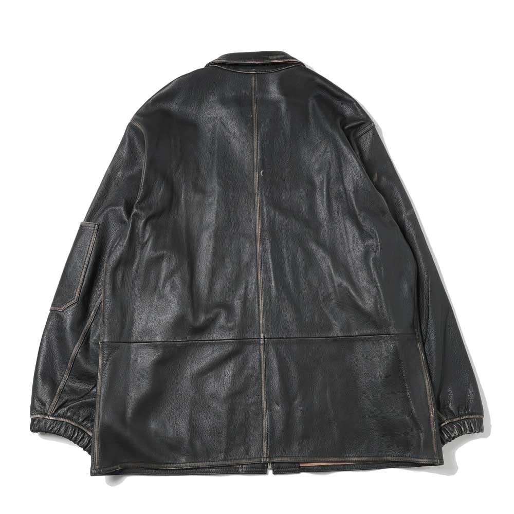 barbell object leather coverall (bo-07a10) | barbell object