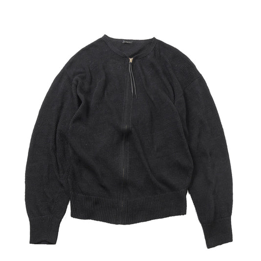8G ジップカーディガン