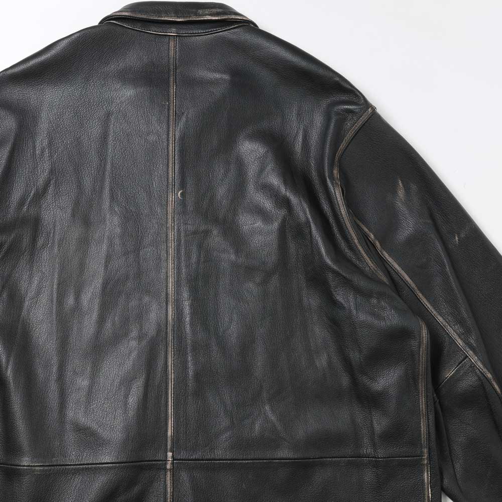barbell object leather coverall (bo-07a10) | barbell object