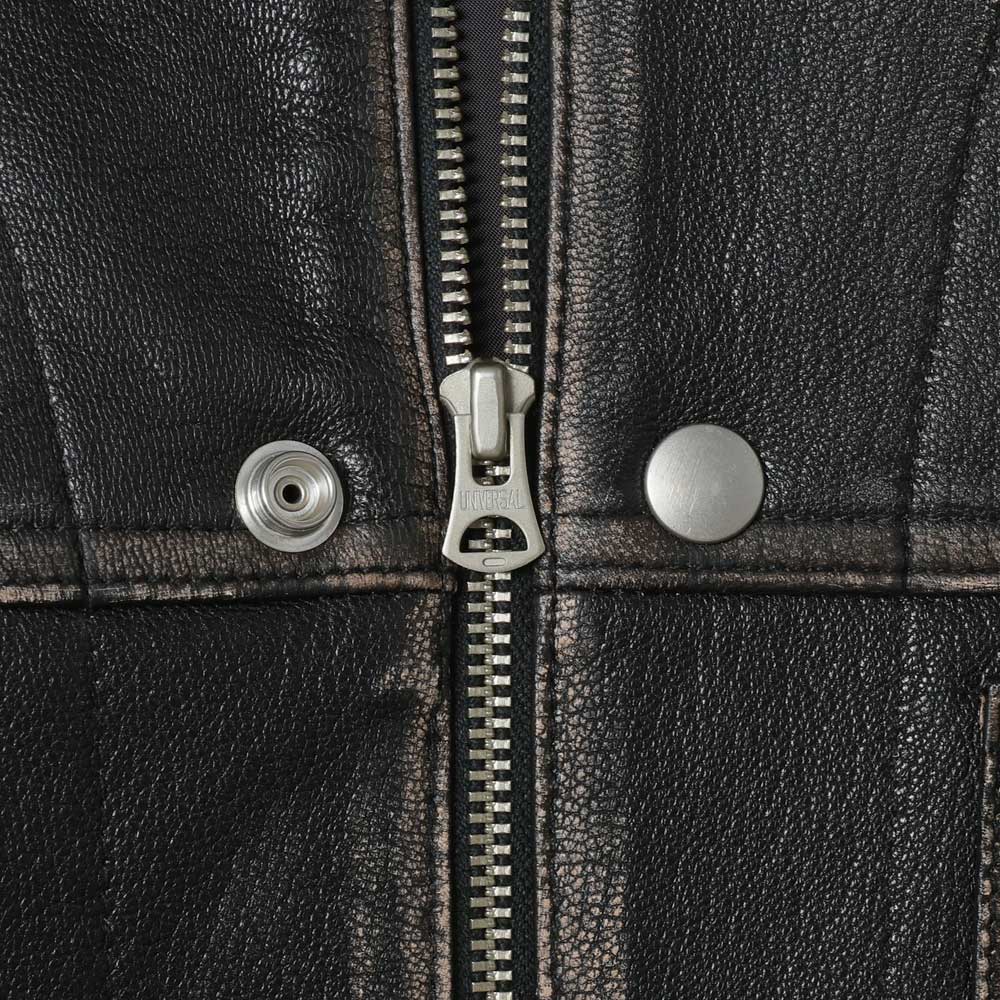 barbell object leather coverall (bo-07a10) | barbell object