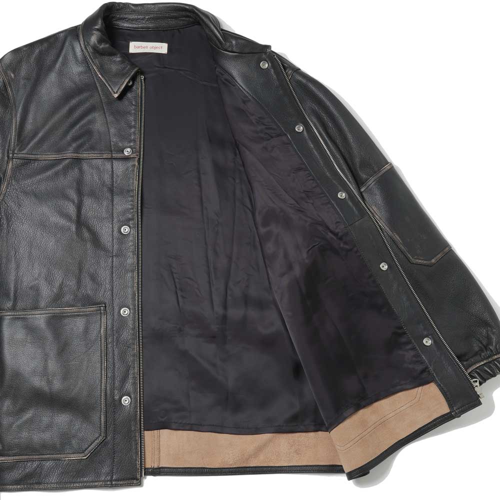 barbell object(バーベルオブジェクト)leather coverall (bo-07a10