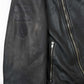 Distressed Leather Biker Jackt