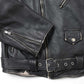 Distressed Leather Biker Jackt