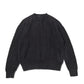 Cotton shaggy crew neck knit