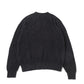 Cotton shaggy crew neck knit