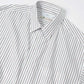SIDOGRAS Striped Long-Sleeve Oversized Regular Collar Shirt