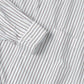 SIDOGRAS Striped Long-Sleeve Oversized Regular Collar Shirt