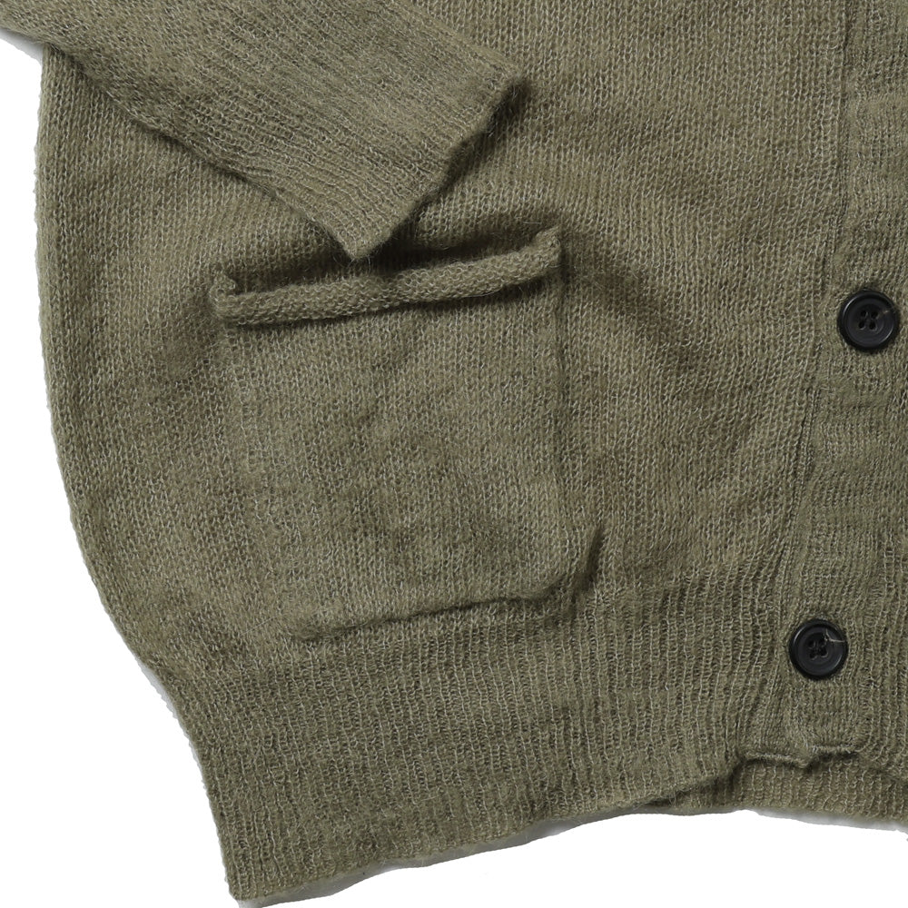 NATIVE BORDER MOHAIR KNIT CARDIGAN