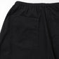 Black drill tapered trousers