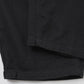 Black drill tapered trousers