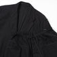 Black drill tapered trousers