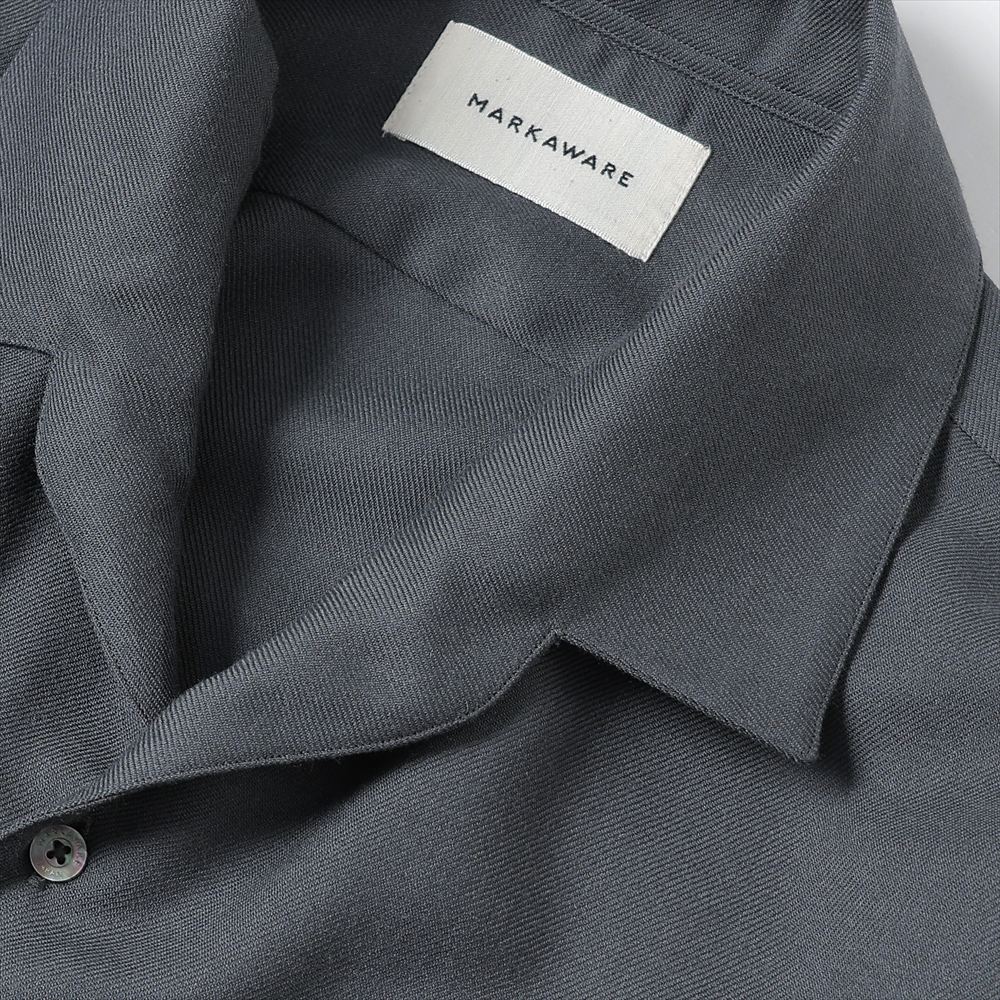 ITALIAN OPEN COLLAR SHIRT ORGANIC WOOL VIYELLA