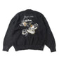 Brushed knit cardigan (Dragon and Tiger pattern)