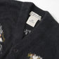 Brushed knit cardigan (Dragon and Tiger pattern)