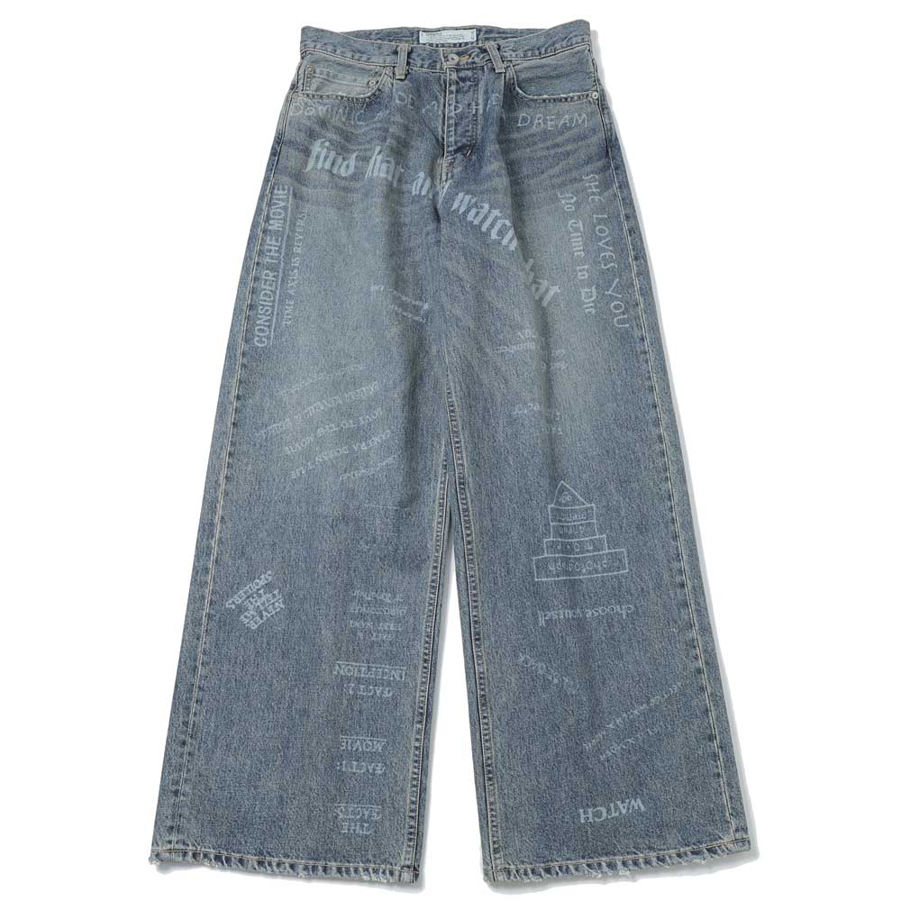 DAIRIKU(ダイリク)TATTOO Laser Printed Wide Denim Pants (25AW D7 