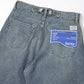 TATTOO Laser Printed Wide Denim Pants