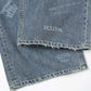 TATTOO Laser Printed Wide Denim Pants