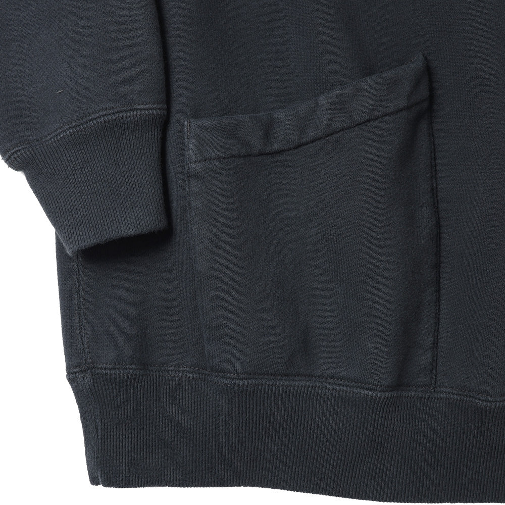 Vintage Sailor Hood Half Zip Sweatshirt