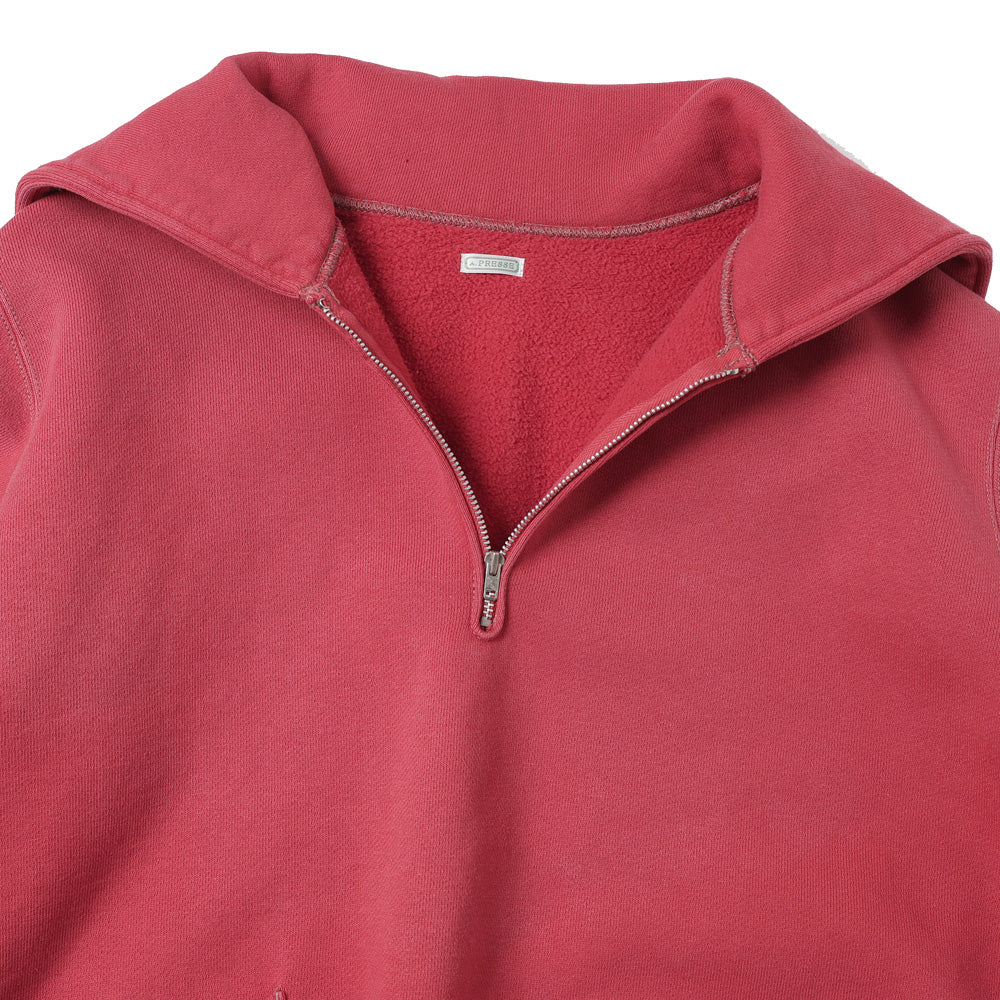 Vintage Sailor Hood Half Zip Sweatshirt