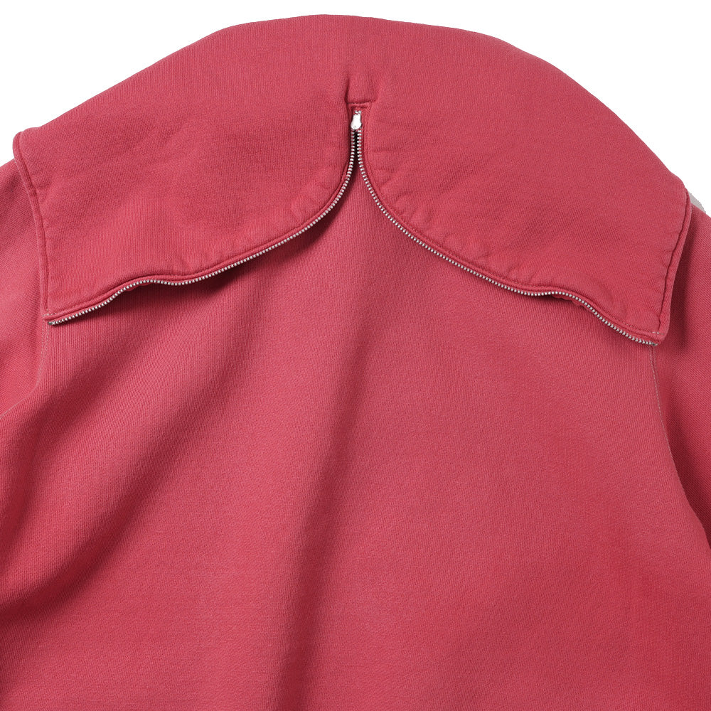 Vintage Sailor Hood Half Zip Sweatshirt