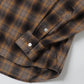 Distressed Hooded Check Shirts (BROWN)