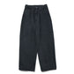 Black Washed Wide Denim Pants