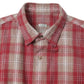 Vintage Cotton Silk Nep Twill Check Shirt(RED)