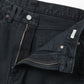Black Washed Wide Denim Pants