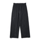 Wool Flannel Wide Trousers