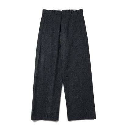 Wool Flannel Wide Trousers