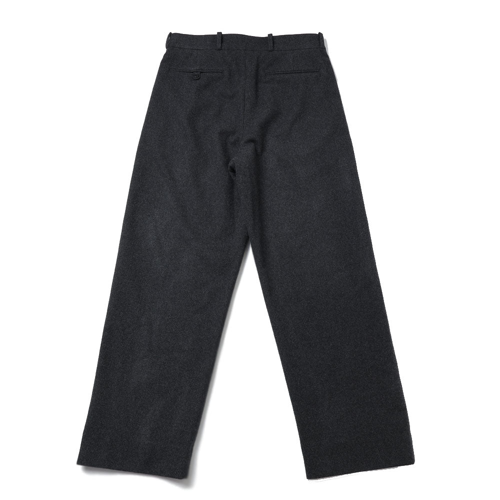 Wool Flannel Wide Trousers