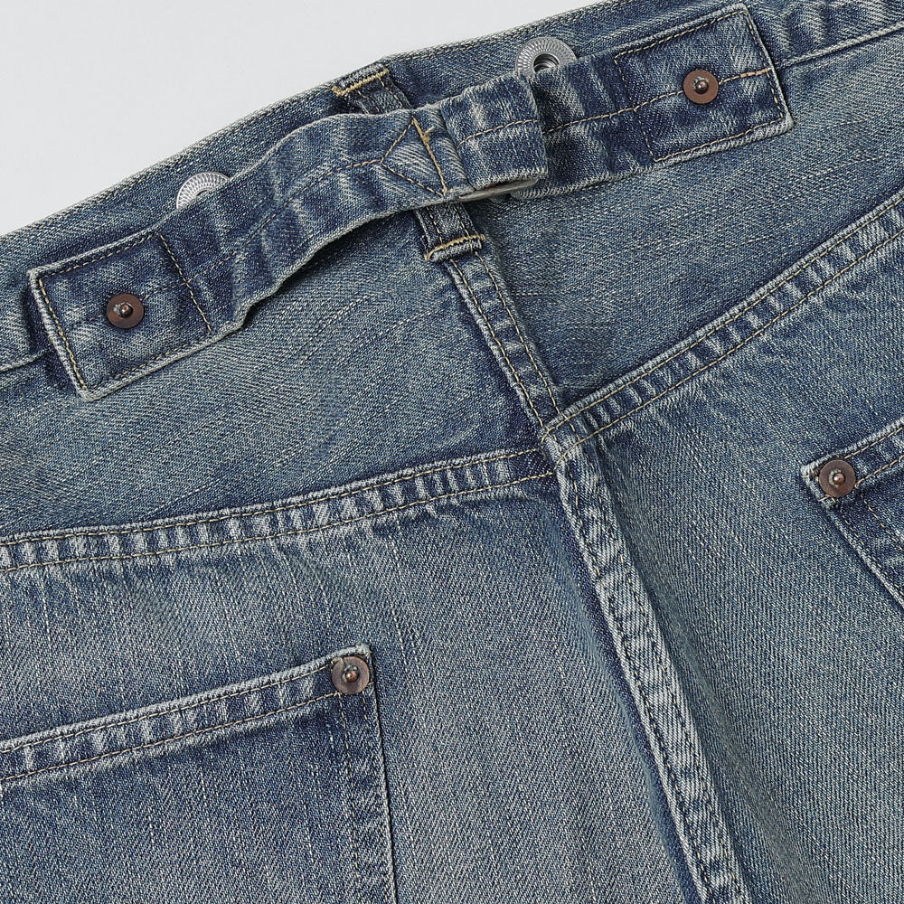 No.22 Washed Wide Denim Pants