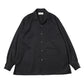 ITALIAN COLLAR SHIRT ORGANIC WOOL GABARDINE