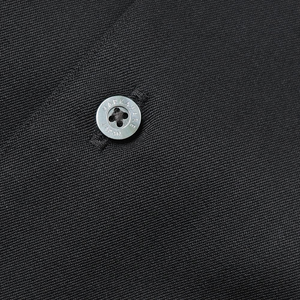 ITALIAN COLLAR SHIRT ORGANIC WOOL GABARDINE