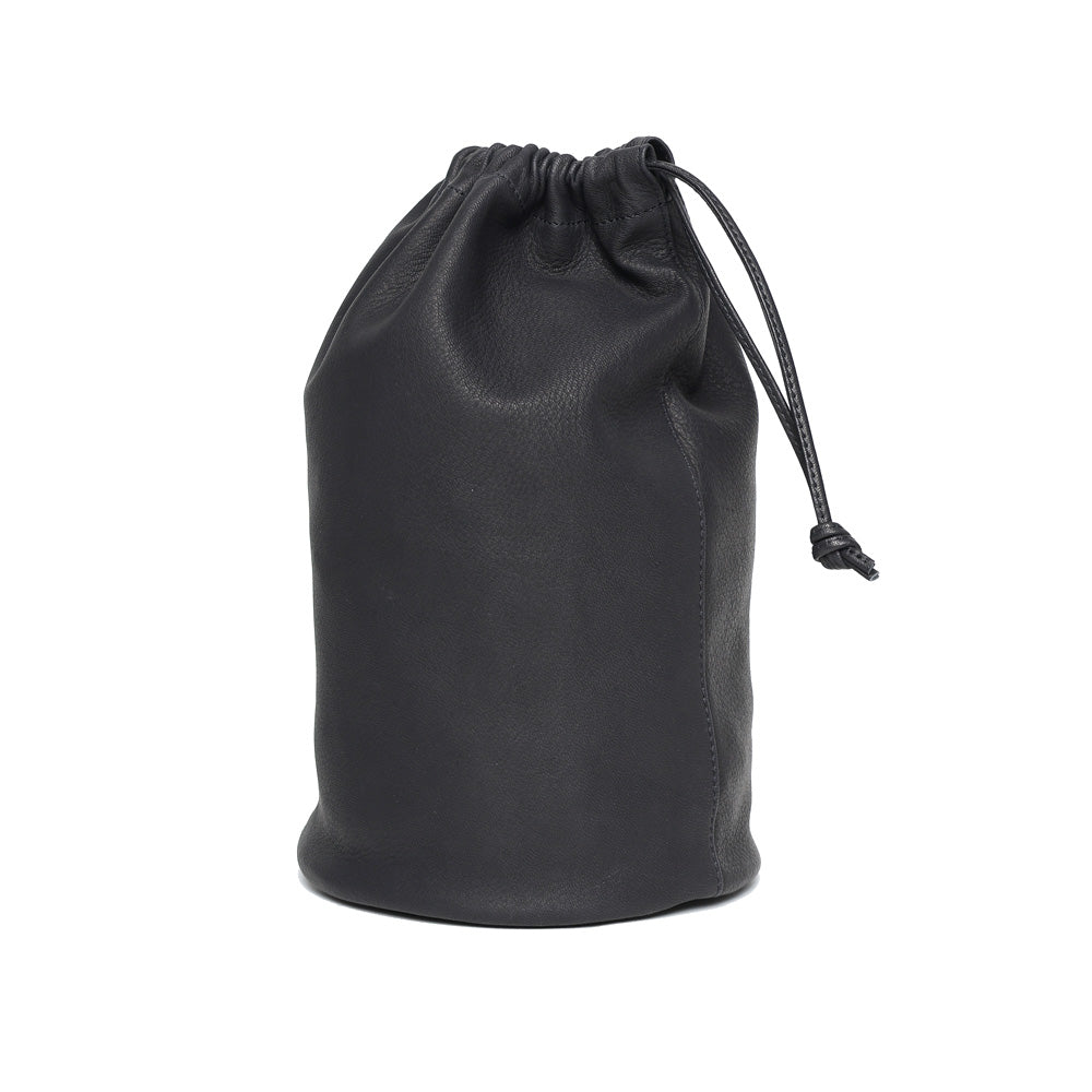 DA129 / Double Faced CYLINDER DRAWSTRING POUCH