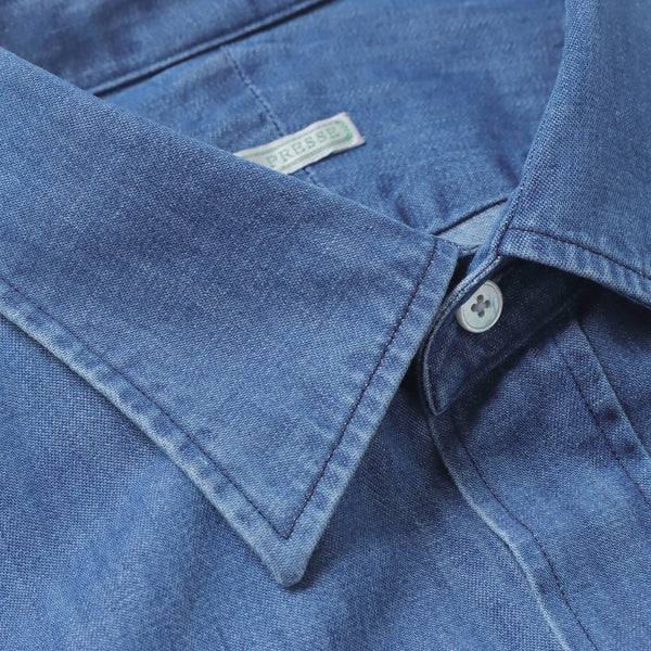 Washed denim shirt