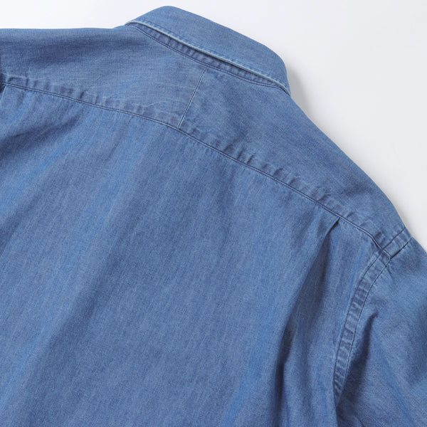 Washed denim shirt