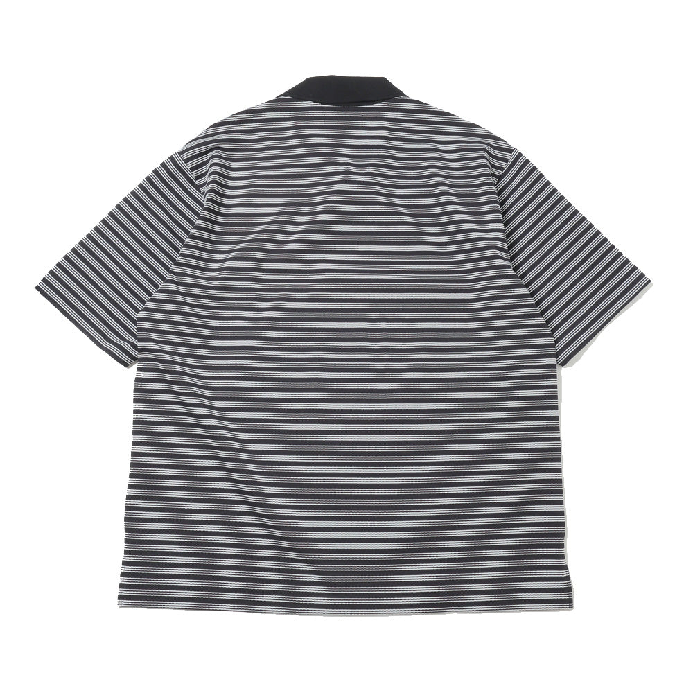 ONE BUTTON POLO S/S TEE ORGANIC COTTON HIGH TWISTED PIQUE