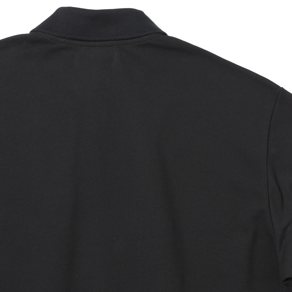 ONE BUTTON POLO S/S TEE ORGANIC COTTON HIGH TWISTED PIQUE