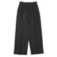 DOUBLE PLEATED SEMI EASY TROUSERS ORGANIC COTTON VOILE YARN TWILL