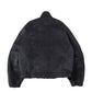 REVERSIBLE STAND NECK BLOUSON - Double Face Fab. Wool &amp; Crush Velour -